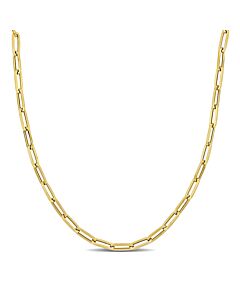 AMOUR 4 Mm Oval Link Necklace In 14K Yellow Gold, 30 In