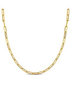 AMOUR 4mm Oval Link Necklace In 14K Yellow Gold, 24 In