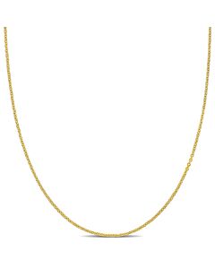 AMOUR 1.6mm Round Cable Chain Necklace In 14K Yellow Gold - 18 In