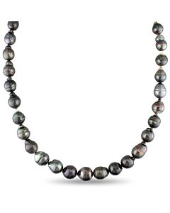 AMOUR 8-10 Mm Black Tahitian Pearl Strand with 14K White Gold Ball Clasp