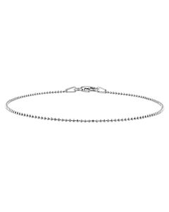 AMOUR 1mm Ball Chain Bracelet In Sterling Silver, 7.5 In