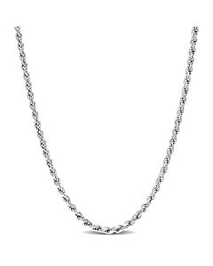 AMOUR 2.2mm Rope Chain Necklace In Sterling Silver, 16 In
