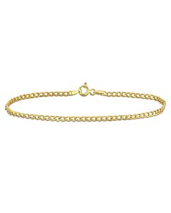Amour 2.3mm Curb Link Bracelet in 10k Yellow Gold - 7.5 in