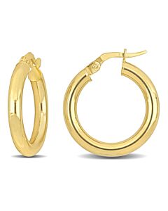 AMOUR 20mm Hoop Earrings In 14K Yellow Gold (3mm Wide)