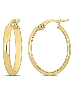 AMOUR 24mm Hoop Earrings In 14K Yellow Gold