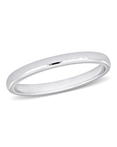 Amour 2mm Comfort Fit Wedding Band in 14k White Gold
