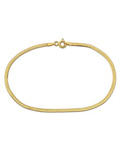 AMOUR 2mm Herringbone Chain Bracelet In 10K Yellow Gold, 9 In