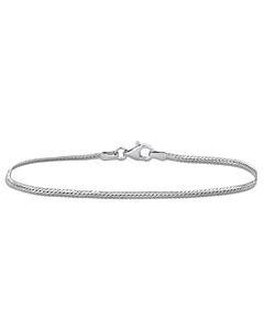 Amour 2mm Herringbone Chain Bracelet in Sterling Silver