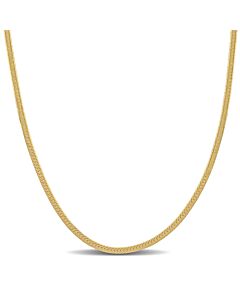 AMOUR 2mm Herringbone Chain Necklace In 10K Yellow Gold, 16 In