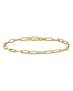 AMOUR 3.3mm Paperclip Chain Bracelet In 14K Yellow Gold, - 7 In.