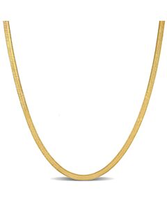 AMOUR 3.5mm Flex Herringbone Chain Necklace In 10K Yellow Gold, 16 In