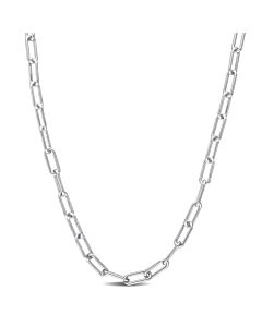 AMOUR 3.5mm Paperclip Chain Necklace In Sterling Silver, 18 In