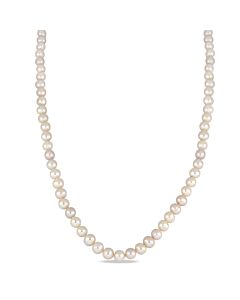 AMOUR 7.5 - 8 Mm Cultured Freshwater Pearl 36"endless Strand