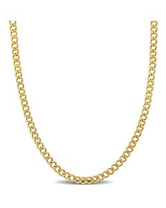 AMOUR 4.1mm Curb Chain Necklace In 14K Yellow Gold, 16 In