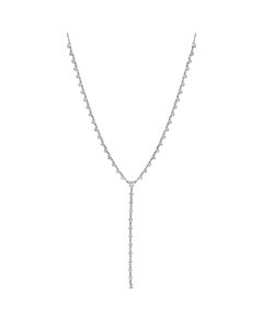 AMOUR 4/5CT TDW Diamond Lariat Necklace In 14K White Gold - 15.5 In.