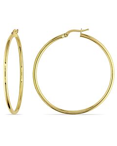 Amour 45mm Polished Hoop Earrings in 10k Yellow Gold