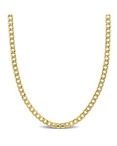 AMOUR 4mm Curb Link Chain Necklace In 14K Yellow Gold, 16 In