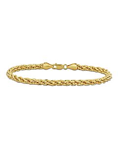 AMOUR 4mm Infinity Rope Chain Bracelet In 14K Yellow Gold, 7.5 In