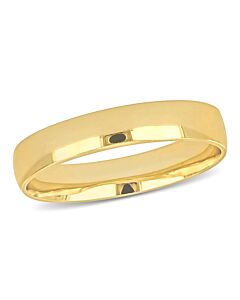 Amour 4mm Polished Finish Wedding Band in 14k Yellow Gold