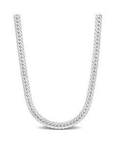 AMOUR Herringbone Chain Necklace In Sterling Silver, 16 In