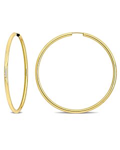 Amour 50mm Hoop Earrings in 14k Yellow Gold