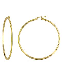 Amour 55mm Polished Hoop Earrings in 10k Yellow Gold