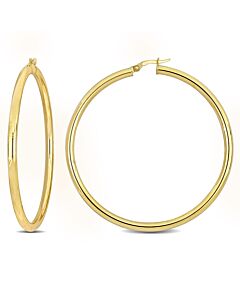 AMOUR 65mm Hoop Earrings In 14K Yellow Gold (3mm Wide)