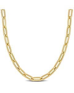 AMOUR 5mm Paperclip Link Necklace In 10K Yellow Gold, 18 In