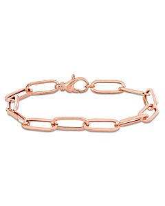 AMOUR 6.3mm Paperclip Chain Bracelet In 14K Rose Gold, 7.5 In