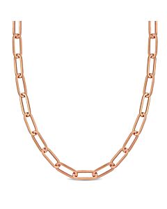 AMOUR 6.3mm Paperclip Chain Necklace In 14K Rose Gold, 16 In