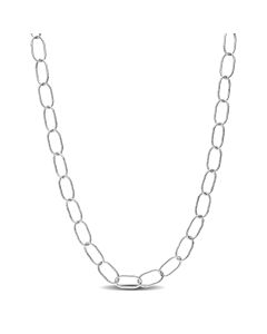 AMOUR Twisted Rolo Chain Necklace In Sterling Silver, 30 In