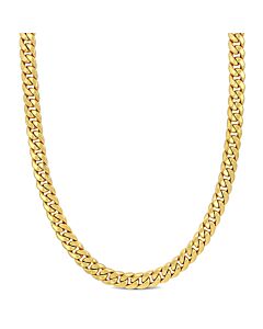 AMOUR 6.6mm Curb Chain Necklace In 10K Yellow Gold, 20 In
