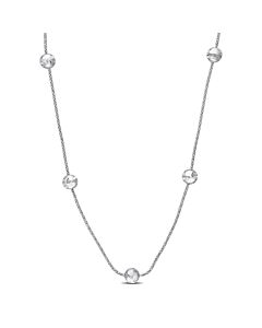 AMOUR 6mm Ball Station Chain Necklace In Sterling Silver, 16 In