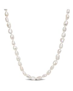 AMOUR 7.5-8mm Freshwater Cultured Pearl Endless Pearl Necklace, 64 In