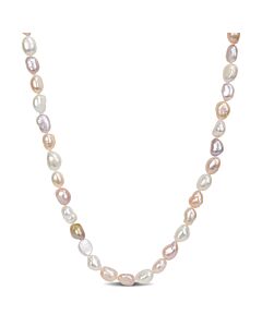 AMOUR 8-9mm Multi-color Freshwater Cultured Pearl Endless Necklace, 64 In