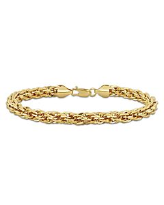 AMOUR 6mm Infinity Rope Chain Bracelet In 14K Yellow Gold, 7.5 In