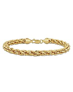 AMOUR 6mm Infinity Rope Chain Bracelet In 14K Yellow Gold, 9 In