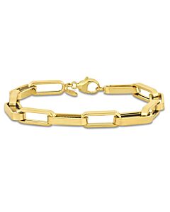 Amour Alternate Station Link Bracelet in 14k Yellow Gold - 8 in.