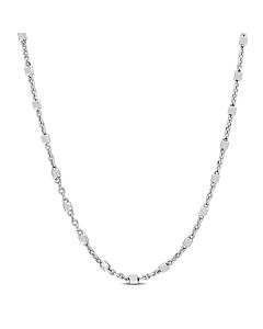 AMOUR Bead Chain Necklace In Sterling Silver, 24 In