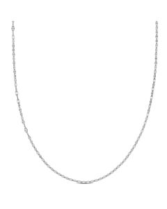 AMOUR Bead Station Chain Necklace In Platinum, 18 In