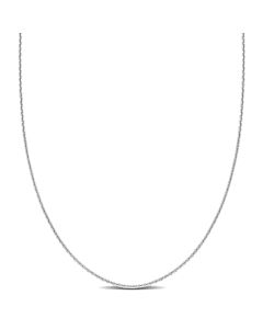 AMOUR Cable Chain Necklace In Platinum, 18 In