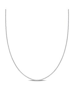 AMOUR Cable Chain Necklace In Platinum, 24 In