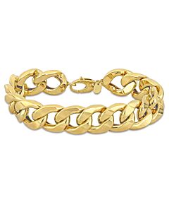 Amour Cuban Link Bracelet in 14k Yellow Gold - 8 in.