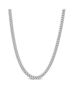 AMOUR 4.4mm Curb Link Chain Necklace In Sterling Silver, 16 In