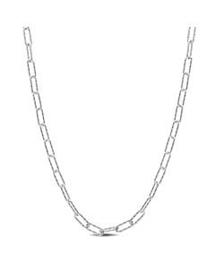 AMOUR Fancy Paperclip Chain Necklace In Sterling Silver, 16 In