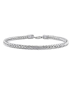 AMOUR Foxtail Chain Bracelet In Sterling Silver, 9 In