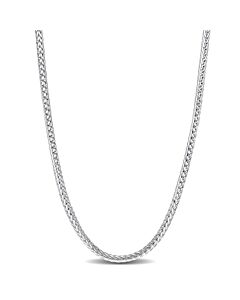 AMOUR Foxtail Chain Necklace In Sterling Silver, 24 In