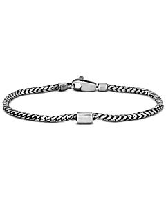 Amour Franco Link Bracelet in Oxidized Sterling Silver