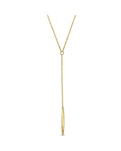 Amour Lariat Necklace in 14k Yellow Gold