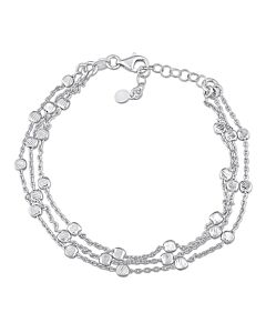 AMOUR Multi-Strand Link Bracelet In Sterling Silver, 7.5 In